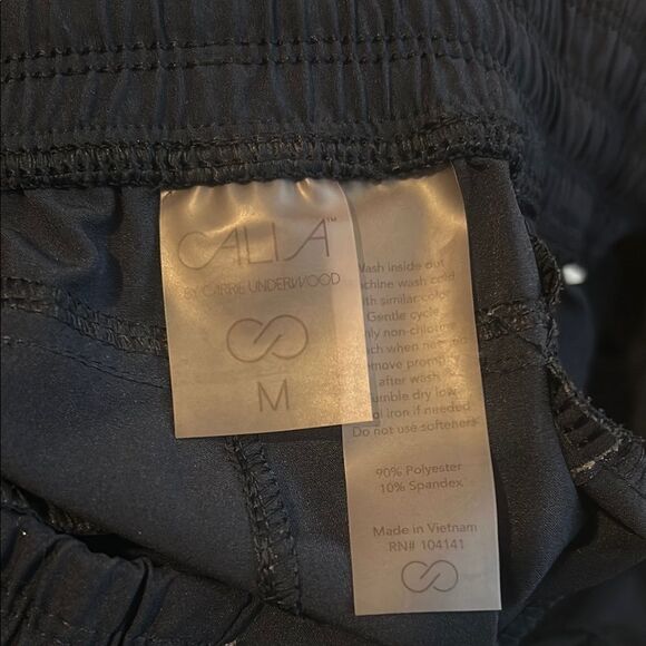 CALIA by Carrie Underwood Black Wide Leg Cropped Pants  B - Picture 2 of 9